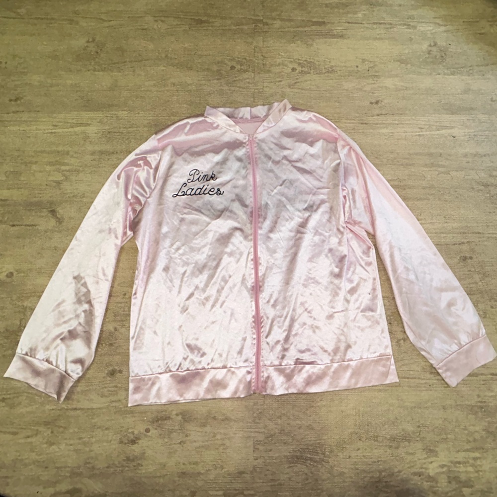 pink ladies costume zip up